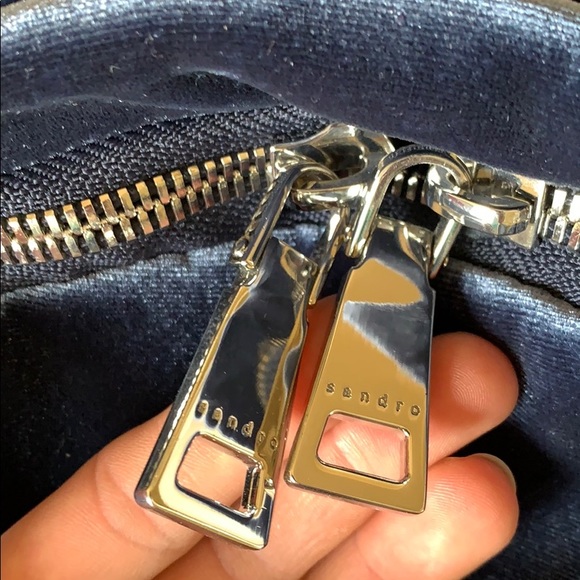 Sandro Velvet backpack never used! Mint condition! - Picture 3 of 8